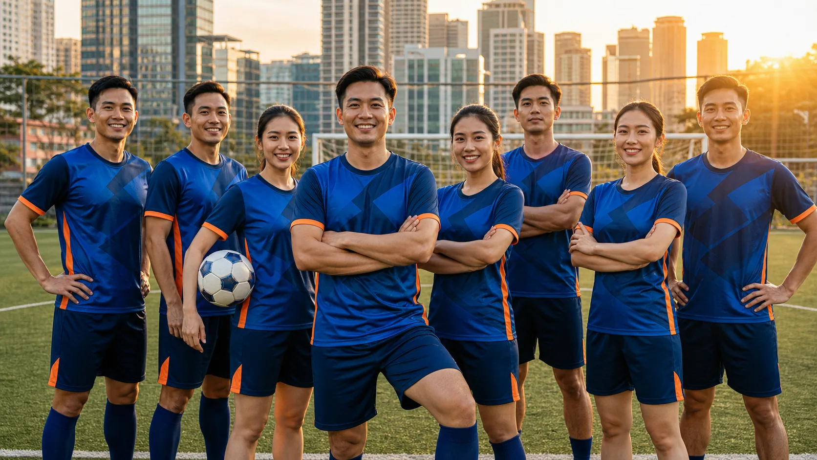 9 Nguyên Tắc Phối Màu Và Bố Trí Logo Áo Bóng Đá Công Ty