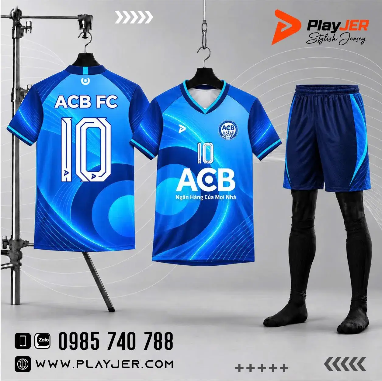 Áo bóng đá thiết kế ngân hàng ACB | PLAYJER