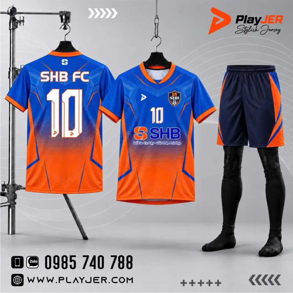 Áo bóng đá thiết kế ngân hàng SHB | PLAYJER
