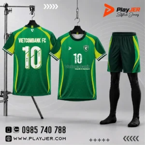 Áo bóng đá thiết kế ngân hàng Vietcombank | PLAYJER
