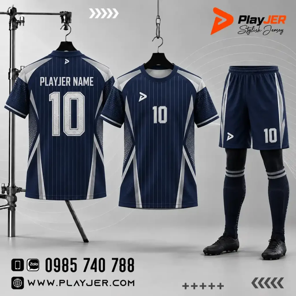 Áo bóng đá thiết kế Navy Prime | PLAYJER